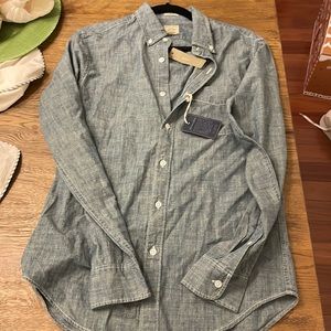 JCrew Mens Slim Fit Japanese Button Up Shirt 100% Cotton